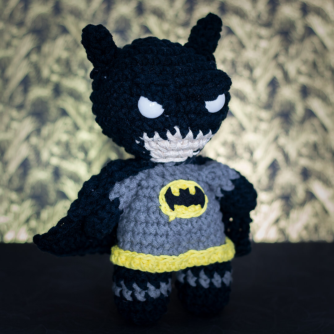 peluche en laine batman